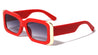 Side Gold Shields Wide Rectangle Wholesale Sunglasses