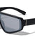 Flat Top One Piece Shield Lens Oval Wholesale Sunglasses