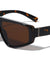 Flat Top One Piece Shield Lens Oval Wholesale Sunglasses