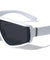Flat Top One Piece Shield Lens Oval Wholesale Sunglasses