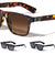 Fleur-de-lis Logo Hinge Classic Square Wholesale Sunglasses