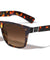 Fleur-de-lis Logo Hinge Classic Square Wholesale Sunglasses