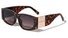Greek Key Hinge Thick Temple Butterfly Wholesale Sunglasses