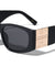 Greek Key Hinge Thick Temple Butterfly Wholesale Sunglasses