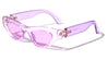 Rectangle Hinge Cutout Retro Cat Eye Wholesale Sunglasses