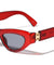 Rectangle Hinge Cutout Retro Cat Eye Wholesale Sunglasses