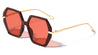 Temple Tip Loop Geometric Hexagon Wholesale Sunglasses