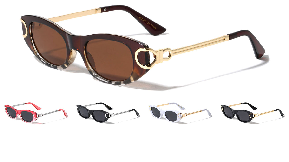 Hinge Loop Fashion Cat Eye Wholesale Sunglasses