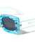Dot Studded Frontal Demi Accent Rectangle Wholesale Sunglasses