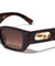 Clear Jaguar Temple Cutout Fashion Rectangle Wholesale Eyewear
