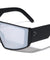 Wide One Piece Shield Lens Rectangle Fashion Wholesale Sunglasses