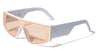 Wide One Piece Shield Lens Rectangle Fashion Wholesale Sunglasses