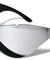 Silver Oversized Futuristic One Piece Shield Wrap Around Wholesale Sunglasses
