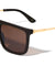 Light Weight Flat Top Solid Bridge Square Wholesale Sunglasses