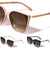 Chain Temple Color Line Fashion Cat Eye Wholesale Sunglasses