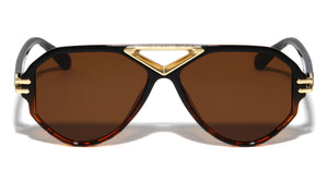 Triangle Bridge Geometric Modern Aviators Wholesale Sunglasses