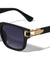 Art Deco Hinge Accent Fashion Square Wholesale Sunglasses