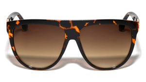 Hinge Cutout Flat Top Fashion Tear Aviators Wholesale Sunglasses