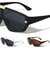 Star Hinge Accent One Piece Shield Lens Wholesale Sunglasses