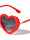 Heart Shape Cylinder Temple Fashion Wholesale Sunglasses