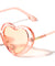 Heart Shape Cylinder Temple Fashion Wholesale Sunglasses