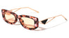 Triangular Temple Cutout Accent Fashion Wide Butterfly Wholesale Sunglasses