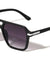 Flat Top Block Accent Modern Square Aviators Wholesale Sunglasses