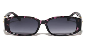 Two Ring Flower Hinge Fashion Wide Butterfly Wholesale Sunglasses