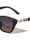 Beige Check Temple Pattern Dot Studded Fashion Butterfly Wholesale Sunglasses