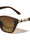 Beige Check Temple Pattern Dot Studded Fashion Butterfly Wholesale Sunglasses