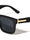 Gold Color Hinge Block Accent Flat Top Square Wholesale Sunglasses