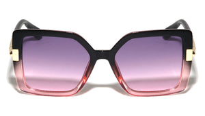 Cylinder Hinge Accent Fashion Squared Butterfly Wholesale Sunglasses