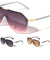 One Piece Shield Lens Fashion Aviators Wholesale Sunglasses