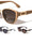 Rectangle Temple Accent Fashion Cat Eye Wholesale Sunglasses