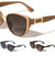 Rectangle Temple Accent Fashion Cat Eye Wholesale Sunglasses