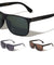 Block Hinge Accent Oversized Rectangle Wholesale Sunglasses
