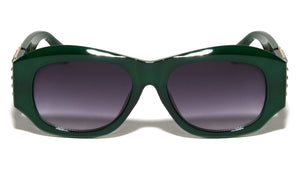 Temple Rhinestone Accent Oversized Fashion Butterfly Wholesale Sunglasses