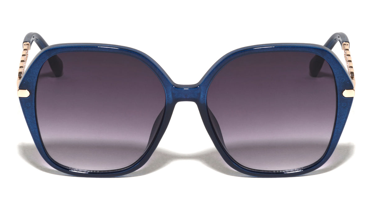 Temple Chain Style Fashion Geometric Butterfly Wholesale Sunglasses