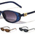 Temple Studded Square Accent Retro Fashion Oval Cat Eye Wholesale Sunglasses