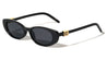 Temple Studded Square Accent Retro Fashion Oval Cat Eye Wholesale Sunglasses
