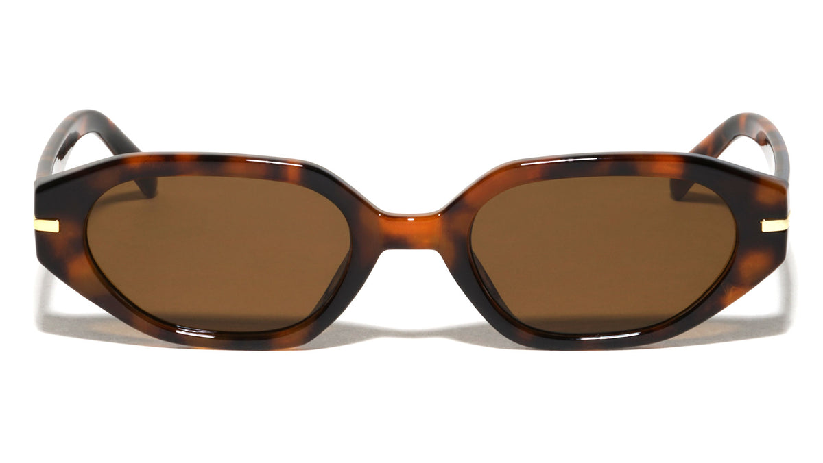 Side Block Accent Fashion Geometric Butterfly Wholesale Sunglasses