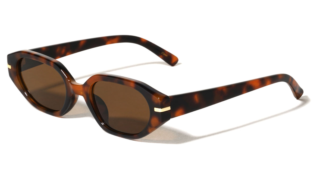 Side Block Accent Fashion Geometric Butterfly Wholesale Sunglasses