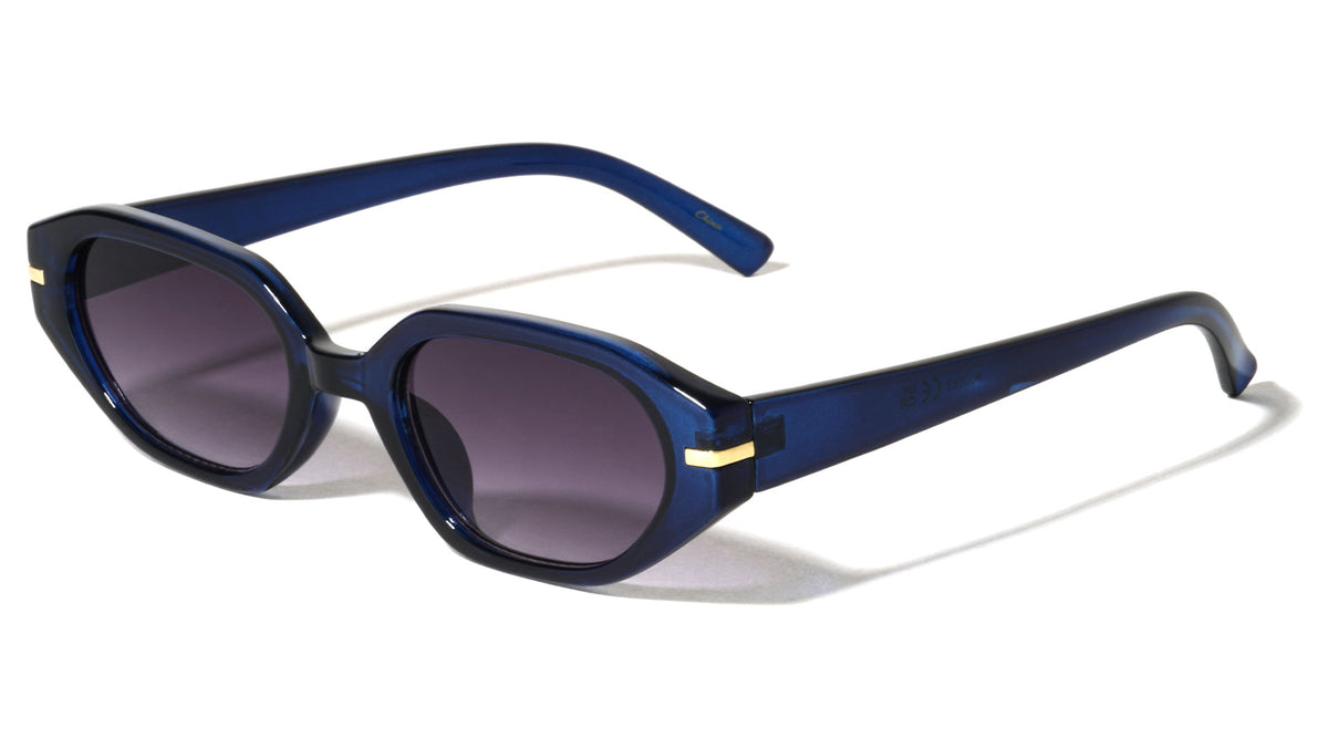 Side Block Accent Fashion Geometric Butterfly Wholesale Sunglasses