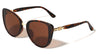 Oval Hinge Accent Fashion Oversized Cat Eye Wholesale Sunglasses