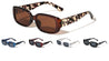 Crystal Color Temple Pattern Fashion Rectangle Butterfly Wholesale Sunglasses
