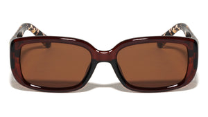 Crystal Color Temple Pattern Fashion Rectangle Butterfly Wholesale Sunglasses