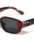 Crystal Color Temple Pattern Fashion Rectangle Butterfly Wholesale Sunglasses