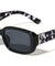 Crystal Color Temple Pattern Fashion Rectangle Butterfly Wholesale Sunglasses