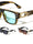 Frontal Stud Art Deco Temple Accent Fashion Square Wholesale Sunglasses