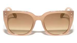 Side Frame Glitter Accent Fashion Oversized Cat Eye Wholesale Sunglasses